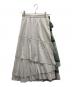 BLUE LABEL CRESTBRIDGE（ブルーレーベルクレストブリッジ）の古着「コンビティアードスカート」｜グレー