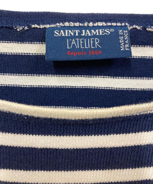 SAINT JAMES（セントジェームス）SAINT JAMES (セントジェームス) バスクシャツ ネイビー サイズ:SMサイズの古着・服飾アイテム