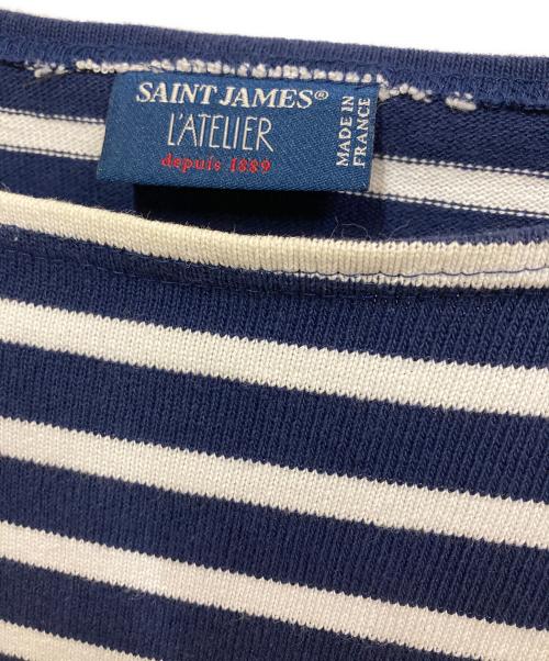 SAINT JAMES（セントジェームス）SAINT JAMES (セントジェームス) バスクシャツ ネイビー サイズ:SMサイズの古着・服飾アイテム