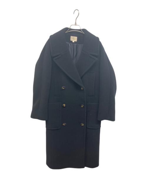 SEZANE（セザンヌ）SEZANE (セザンヌ) クラシック襟ロングコート ブラック サイズ:34の古着・服飾アイテム