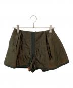 sacaiサカイ）の古着「Satin Quilted Shorts」｜オリーブ
