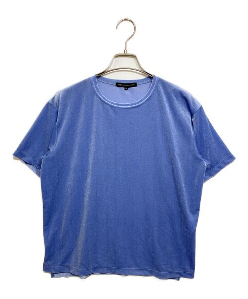23区（ニジュウサンク）23区 (ニジュウサンク) シアーベロア リラックス Tシャツ ブルー サイズ:38の古着・服飾アイテム