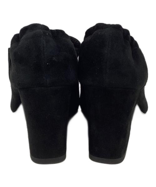RIM.ARK（リムアーク）RIM.ARK (リムアーク) Suede square toe heel ブラック サイズ:38の古着・服飾アイテム