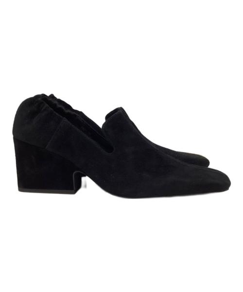 RIM.ARK（リムアーク）RIM.ARK (リムアーク) Suede square toe heel ブラック サイズ:38の古着・服飾アイテム