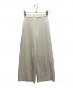 theoryセオリー）の古着「Fine Smooth JSY HW Wide Pant GD」｜アイボリー