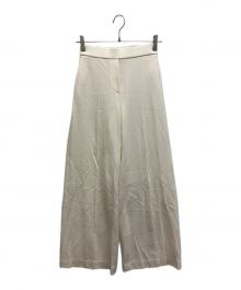 theory（セオリー）の古着「Fine Smooth JSY HW Wide Pant GD」｜アイボリー
