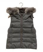 ANAYIアナイ）の古着「ファーリバーシブルダウンベスト」｜グレー