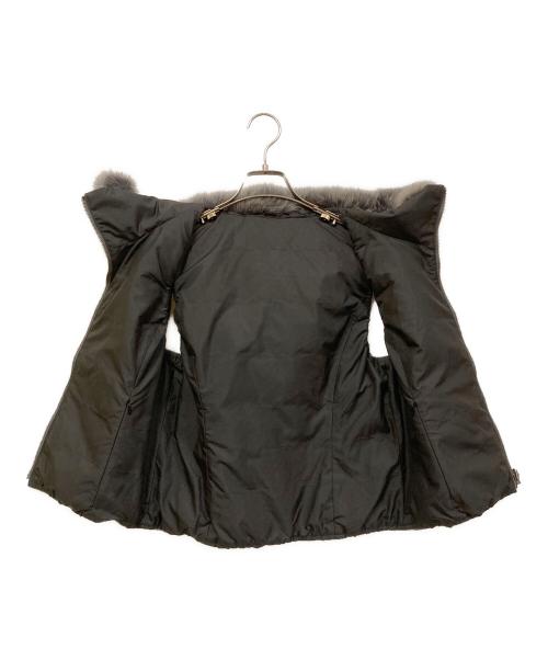 ANAYI（アナイ）ANAYI (アナイ) ファーリバーシブルダウンベスト グレー サイズ:SIZE 38の古着・服飾アイテム