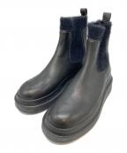 LANVIN en Bleuランバンオンブルー）の古着「サイドゴアブーツ」｜ブラック