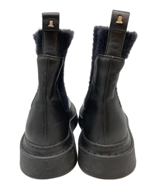 LANVIN en Bleu（ランバンオンブルー）LANVIN en Bleu (ランバンオンブルー) サイドゴアブーツ ブラック サイズ:SIZE Lの古着・服飾アイテム