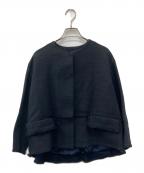 DRAWERドゥロワー）の古着「ツイードジャケット」｜ネイビー