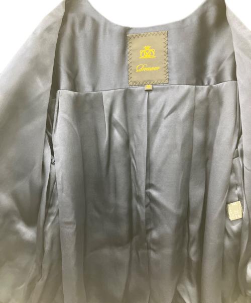 DRAWER（ドゥロワー）DRAWER (ドゥロワー) ツイードジャケット ネイビー サイズ:38の古着・服飾アイテム