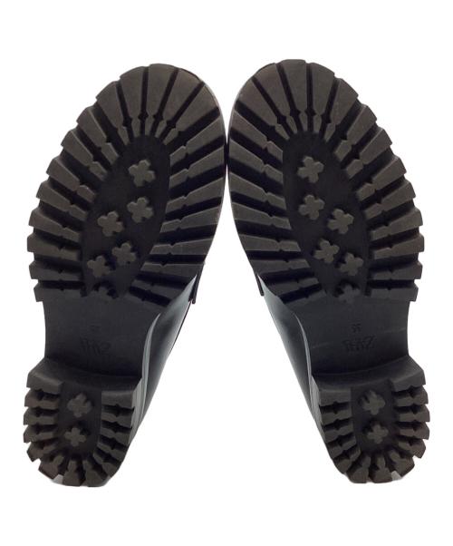 ZARA（ザラ）ZARA (ザラ) トラックソールローファー ブラック サイズ:35の古着・服飾アイテム