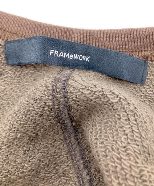 FRAMeWORK（フレームワーク）FRAMeWORK (フレームワーク) LINEN-TERRYサロペット ブラウン サイズ:36の古着・服飾アイテム