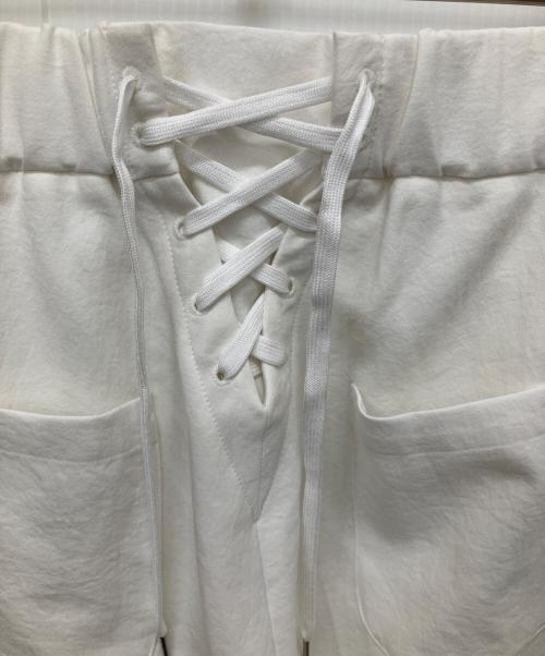 RIM.ARK（リムアーク）RIM.ARK (リムアーク) Back lace-up PT ホワイト サイズ:36の古着・服飾アイテム