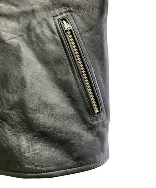 RADIO EVA（ラヂオエヴァ）RADIO EVA (ラヂオエヴァ) RADIO EVA　XIII Leather Riders Jacket ブラック サイズ:Lの古着・服飾アイテム