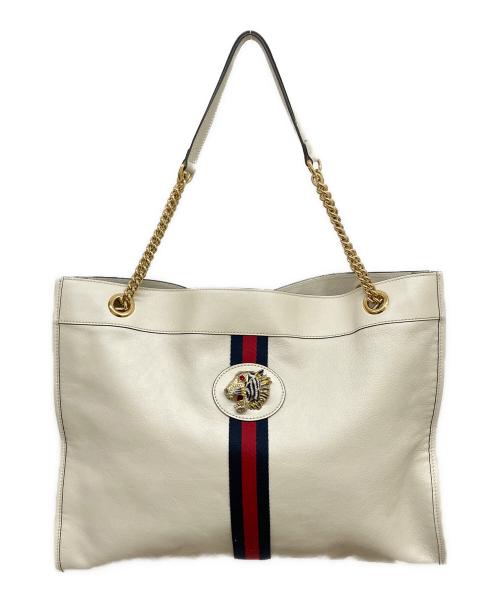 GUCCI（グッチ）GUCCI (グッチ) トートバッグ ホワイトの古着・服飾アイテム