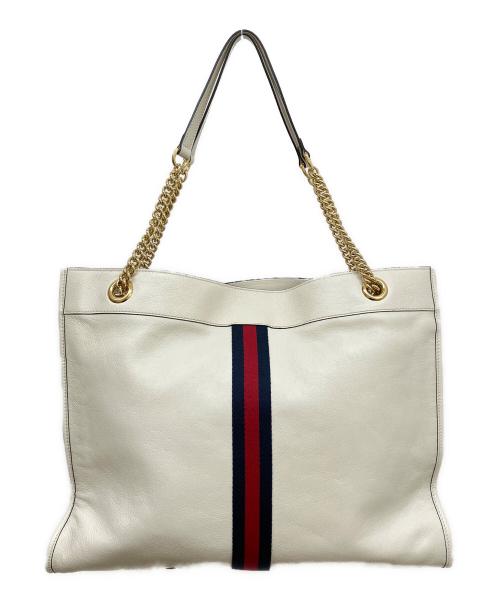 GUCCI（グッチ）GUCCI (グッチ) トートバッグ ホワイトの古着・服飾アイテム