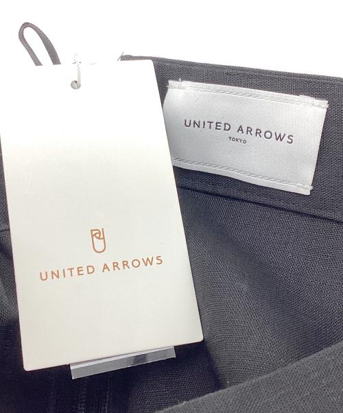 UNITED ARROWS TOKYO（ユナイテッドアローズトウキョウ）UNITED ARROWS TOKYO (ユナイテッドアローズトウキョウ) リネンパンツ ブラック サイズ:38の古着・服飾アイテム