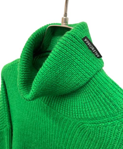 BALENCIAGA（バレンシアガ）BALENCIAGA (バレンシアガ) タートルネックニット グリーン サイズ:XSの古着・服飾アイテム