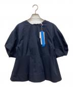 LANVIN en Bleuランバンオンブルー）の古着「バックリボンブラウス」｜ネイビー