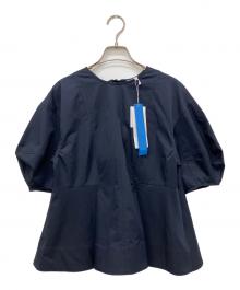 LANVIN en Bleu（ランバンオンブルー）の古着「バックリボンブラウス」｜ネイビー