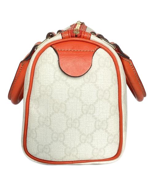 GUCCI（グッチ）GUCCI (グッチ) ミニボストンバッグ ホワイト×オレンジの古着・服飾アイテム