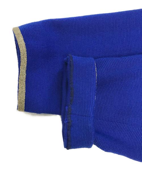 Yves Saint Laurent（イヴサンローラン）Yves Saint Laurent (イヴサンローラン) ニットジャケット ブルー サイズ:Ｍの古着・服飾アイテム