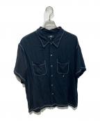 stussyステューシー）の古着「Contrast Pick Stitched　1110235」｜ネイビー