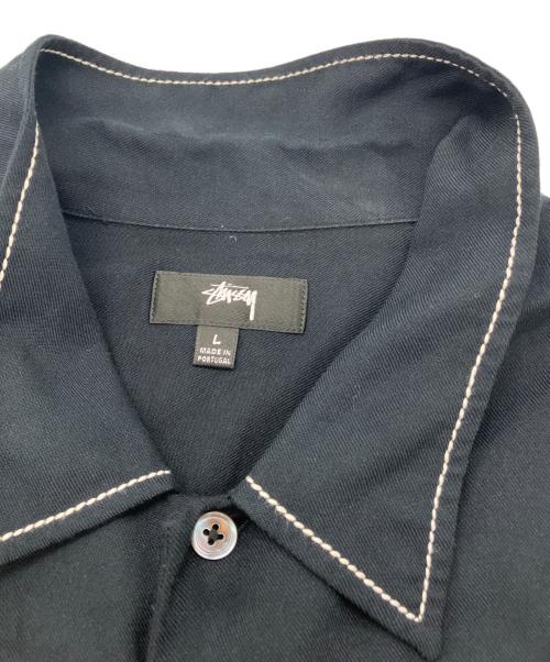 stussy（ステューシー）stussy (ステューシー) Contrast Pick Stitched　1110235 ネイビー サイズ:Lの古着・服飾アイテム