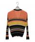 TOMORROW LAND tricot (トゥモローランド トリコ) マルチボーダーニット Vネックカーディガン オレンジ サイズ:M：5000円