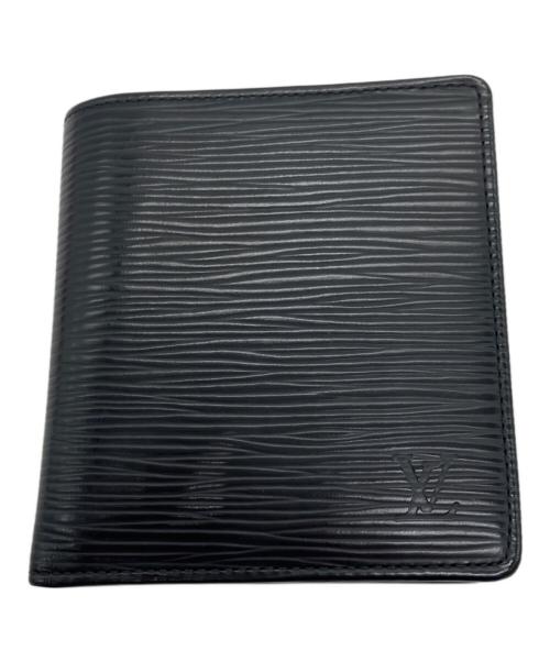 LOUIS VUITTON（ルイ ヴィトン）LOUIS VUITTON (ルイ ヴィトン) エピ ポルトビエ 6 カルトクレディ 2つ折り財布 ブラックの古着・服飾アイテム