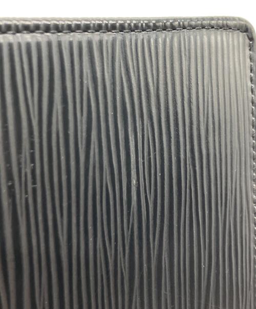 LOUIS VUITTON（ルイ ヴィトン）LOUIS VUITTON (ルイ ヴィトン) エピ ポルトビエ 6 カルトクレディ 2つ折り財布 ブラックの古着・服飾アイテム