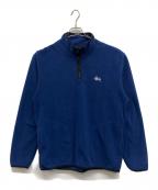 stussyステューシー）の古着「ハーフジップフリースジャケット」｜ネイビー