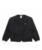 DANTONダントン）の古着「DT-A0361　ポーラテックフリース Vネックジャケット」｜ブラック