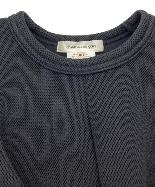 COMME des GARCONS（コムデギャルソン）COMME des GARCONS (コムデギャルソン) 変形メッシュカットソー ブラック サイズ:XSの古着・服飾アイテム