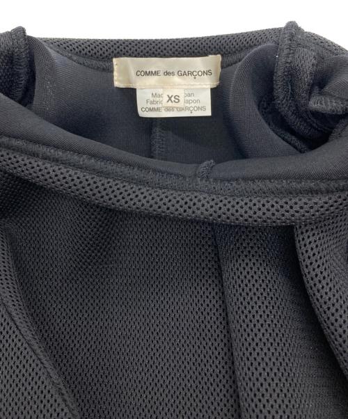 COMME des GARCONS（コムデギャルソン）COMME des GARCONS (コムデギャルソン) 変形メッシュカットソー ブラック サイズ:XSの古着・服飾アイテム