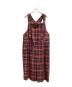 Jane Marple（ジェーンマープル）の古着「British check salopette dress」｜レッド