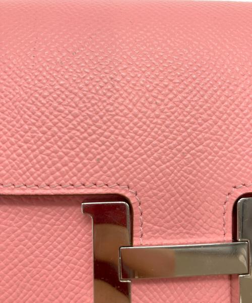 HERMES（エルメス）HERMES (エルメス) コンパクトウォレット ピンクの古着・服飾アイテム