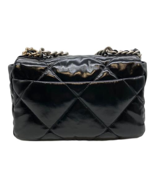 CHANEL（シャネル）CHANEL (シャネル) シャネル19 チェーンショルダーバッグ ブラック/シルバー金具 サイズ:25cmの古着・服飾アイテム
