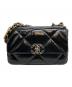 CHANEL（シャネル）の古着「シャネル19 チェーンショルダーバッグ」｜ブラック/シルバー金具