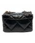 CHANEL (シャネル) シャネル19 チェーンショルダーバッグ ブラック/シルバー金具 サイズ:25cm：650000円