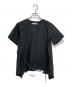 sacai（サカイ）の古着「ショルダージップ ベルテッドカットソー」｜ブラック