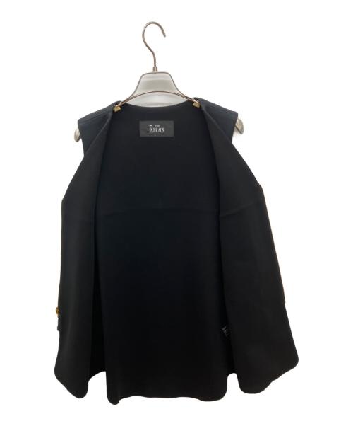 THE RERACS（ザ リラクス）THE RERACS (ザ リラクス) ジップアップベスト　ジップ ロングジレ ブラック サイズ:36の古着・服飾アイテム