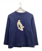 DRESSEDUNDRESSEDドレスドアンドレスド）の古着「オーバーサイズスウェット」｜ネイビー