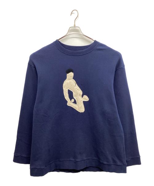 DRESSEDUNDRESSED（ドレスドアンドレスド）DRESSEDUNDRESSED (ドレスドアンドレスド) オーバーサイズスウェット ネイビー サイズ:2の古着・服飾アイテム