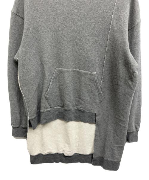 LAD MUSICIAN（ラッドミュージシャン）LAD MUSICIAN (ラッドミュージシャン) ヘムアシンメトリーパーカー グレー サイズ:42の古着・服飾アイテム