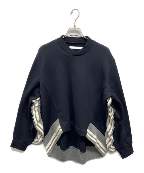 Ujoh（ウジョー）Ujoh (ウジョー) フリルスウェット ネイビー サイズ:2の古着・服飾アイテム