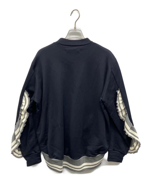 Ujoh（ウジョー）Ujoh (ウジョー) フリルスウェット ネイビー サイズ:2の古着・服飾アイテム