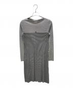 CHANELシャネル）の古着「97C/P08 ボーダーワンピース」｜ホワイト×ブラック